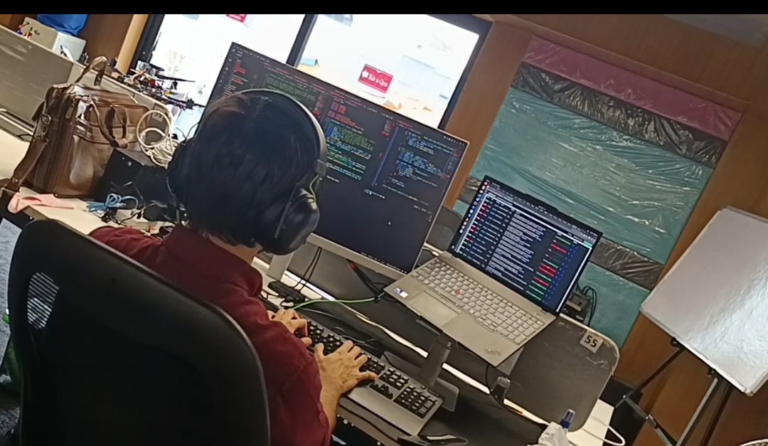 VYOM OS office space where they code customised operating system for drones