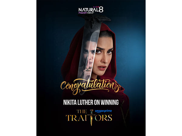 Natural8 India's brand ambassador Nikita Luther uses her poker skills to emerge victorious on Amazon Prime's The Traitors India 