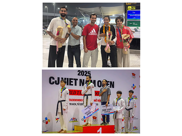 India Shines at CJ Vietnam Open 2025: Peace Taekwondo Academy Athletes Bring Home 1 Gold, 2 Bronze