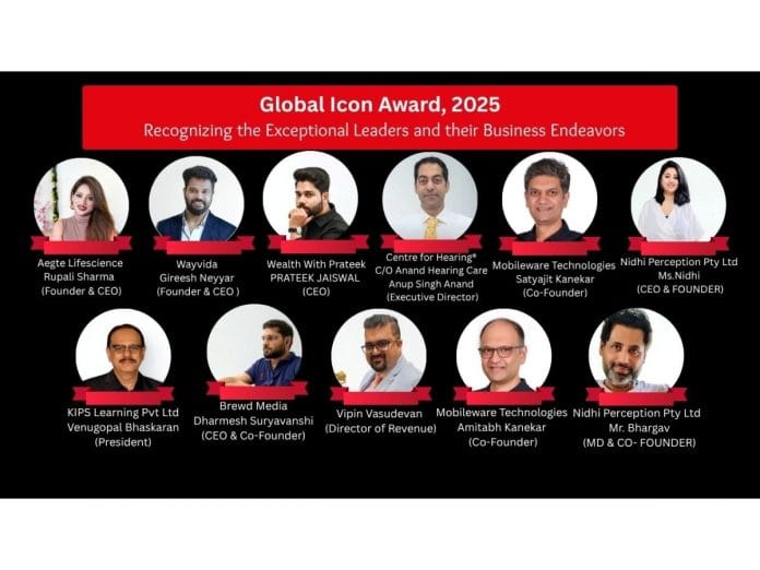 Global Icon Award, 2025: Recognizing the Exceptional Leaders and their Business Endeavors