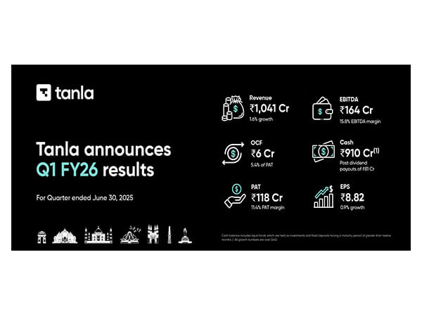 Tanla Announces First Quarter Results for FY26