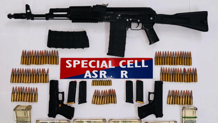 Seized arms and ammunition | Photo/@DGPPunjabPolice