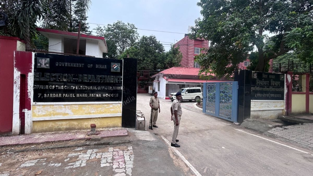Office of the Bihar State Election Commission, which is overseeing the ECI's Special Intensive Revision (SIR) of voter rolls, in Patna | Shekhar Tiwari | ThePrint