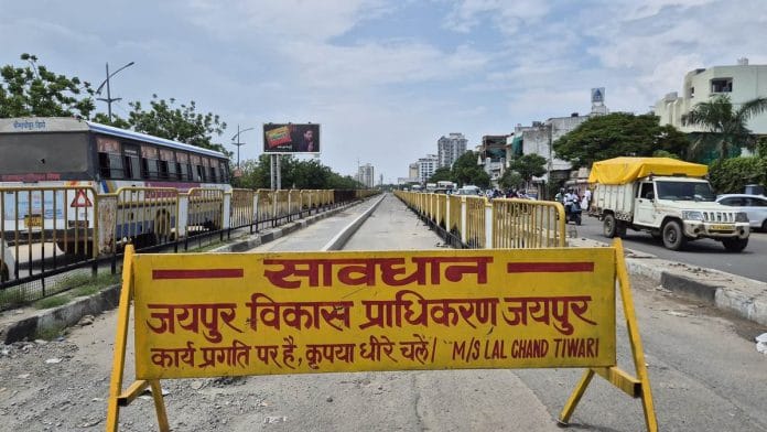 Jaipur BRTS being dismantled
