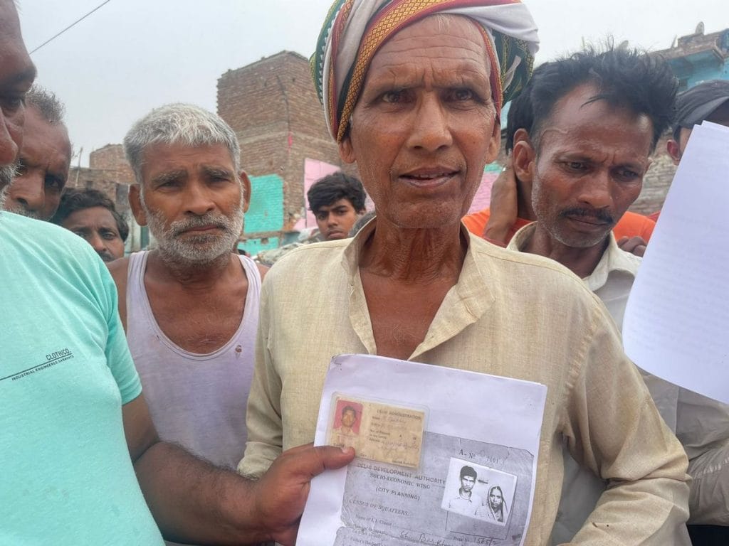Jhuggi demolition in Delhi