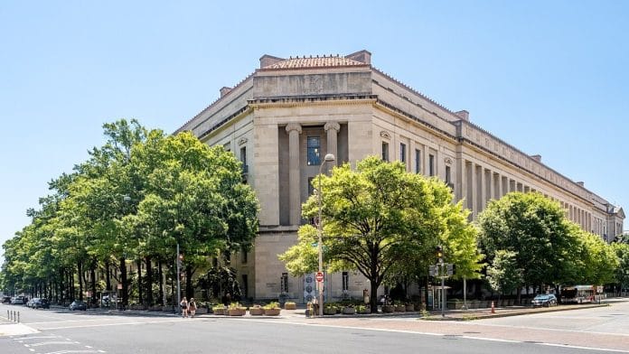 Representational image | Robert F. Kennedy Building in Washington DC, HQ of the US Dept of Justice | Wikimedia Commons