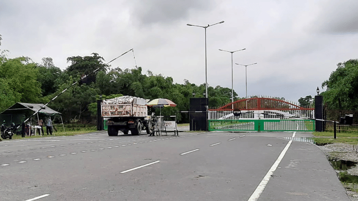 File photo of the Fulbari Integrated Check Post between India and Bangladesh | ANI
