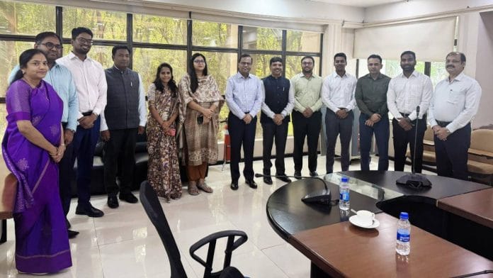 Telangana Chief Secretary K. Ramakrishna Rao, in the centre, with a batch of IAS officers at MCR HRD Institute in Hyderabad | Photo: By special arrangement