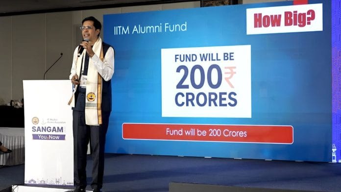 Kamakoti Veezhinathan, director of Indian Institute of Technology-Madras, speaking at the alumni event in Bengaluru | Photo: IIT-M