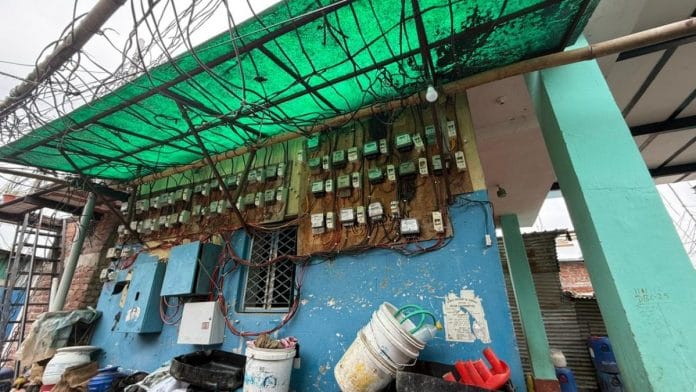 Sub metres at the temple in Jai Hind Camp | Mrinalini Dhyani | ThePrint