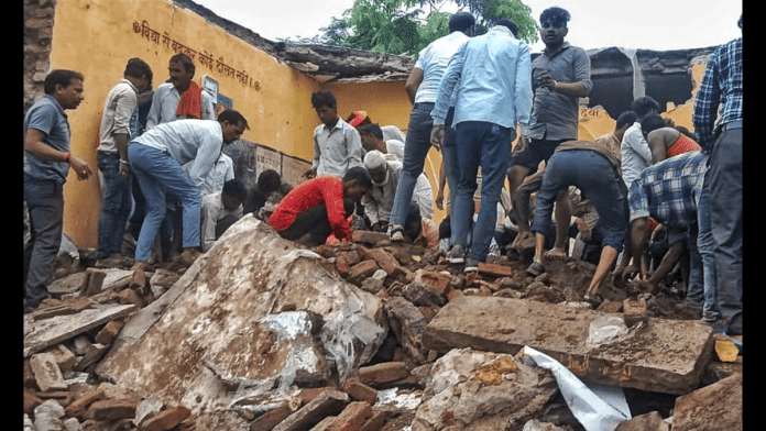 Rescue operation underway after government school building collapses in Jhalawar district, Rajasthan | PTI