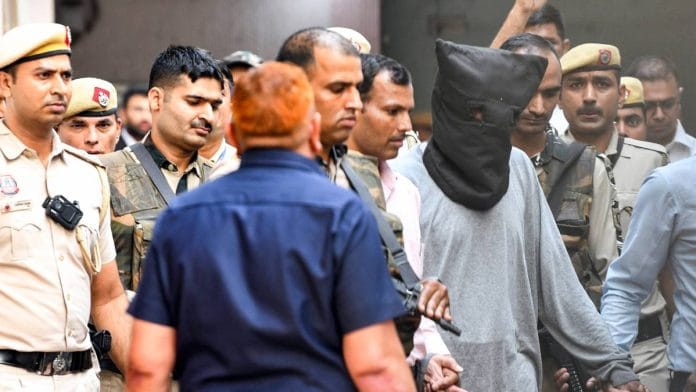 26/11 Mumbai attacks accused Tahawwur Rana being taken from Patiala House court in April | Photo: ANI