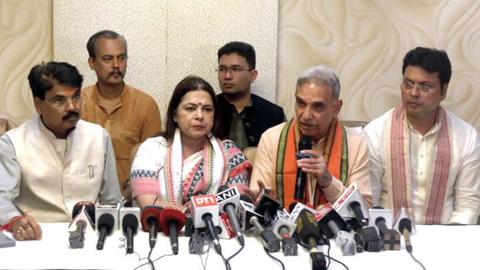BJP's fact-finding team member, former Union Minister Satpal Singh, addresses a press conference regarding the South Calcutta Law College gangrape, in Kolkata on Monday | ANI