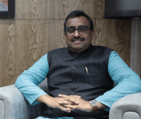 Ram Madhav in an interview with ThePrint | Photo: Md Hammad, ThePrint
