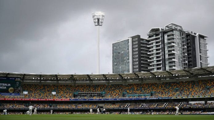 A test match being played between India and Australia in Brisbane | Photo: ANI