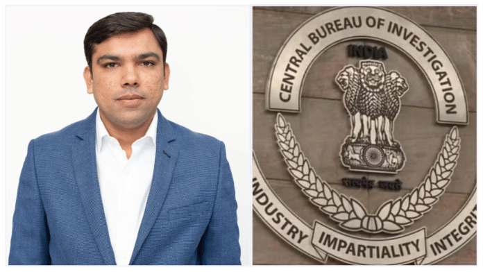 Pharmacy Council of India (PCI) chief Montu M.Patel (left) and Logo of Central Bureau of Investigation (CBI) (right) | LinkedIn/@Dr. Montukumar M Patel | X/@ANI