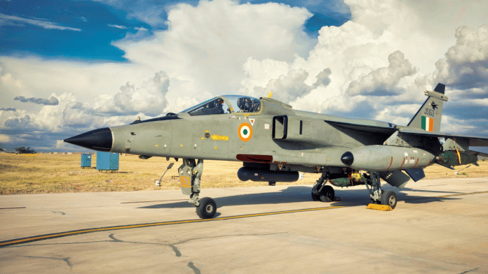 The twin engine Jaguar has the capability to execute precision strikes, deep inside adversary's territory | X/@IAF_MCC