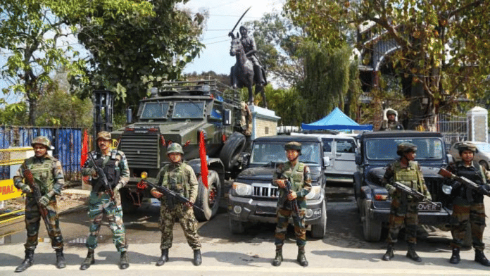 File photo of security personnel deployed in Imphal | Suraj Singh Bisht | ThePrint