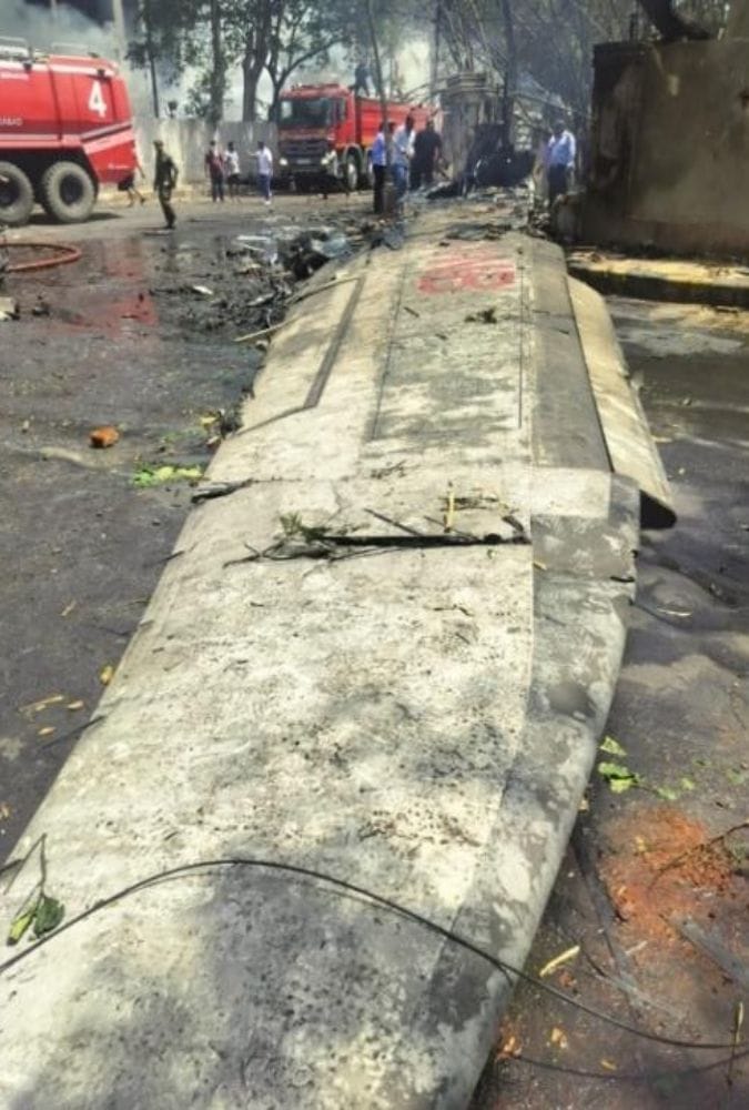 Right hand wing of the aircraft | Credit: AAIB