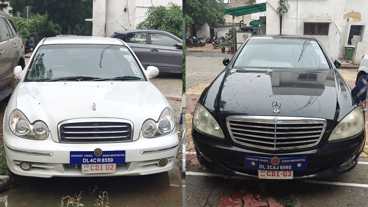 Cars with fake number plates that Harsh Vardhan Jain used | Mayank Kumar|ThePrint