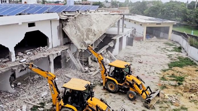 Uttar Pradesh administration takes action on the properties belonging to Chhangur Baba, the alleged mastermind of a religious conversion gang, in Balrampur. Chhangur Baba dominated Hindi TV news this week | Photo: ANI