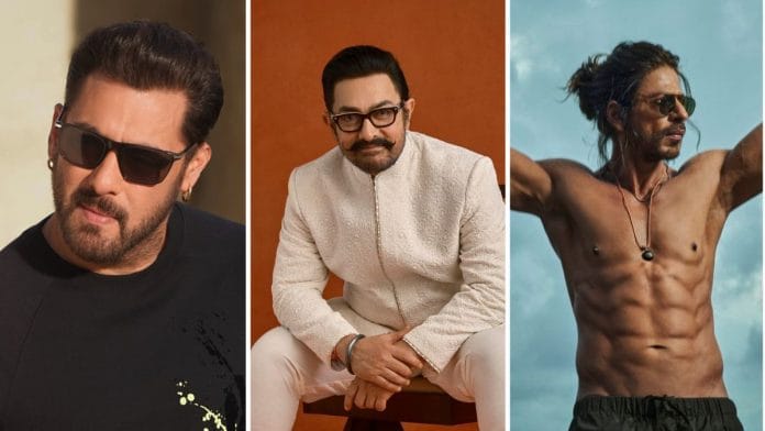 Shah Rukh Khan, Salman Khan, and Aamir Khan