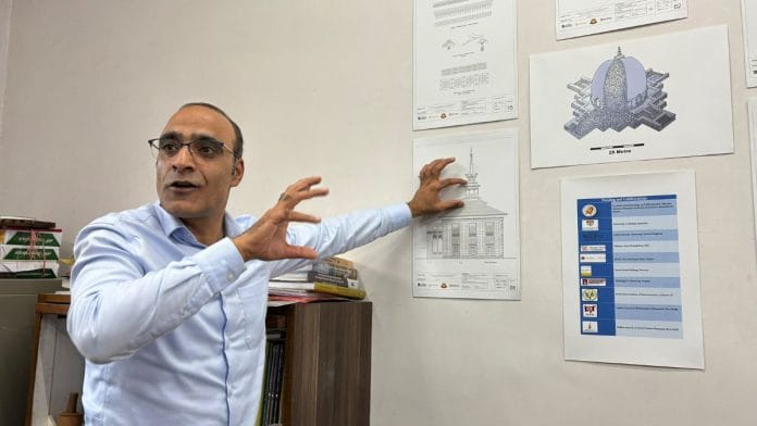 Senior archaeologist Mohammad Ajmal Shah stumbled upon a grainy, faded photograph of three stupas from Baramulla, tucked away in an archive at Guimet Museum in Paris, in 2023 | Photo: Anisha Nehra, ThePrint