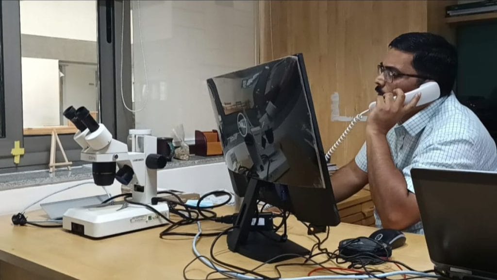 Dr PV Shivaprasad at his lab in National Centre for Biological Sciences. | Ananthapathmanabhan | ThePrint