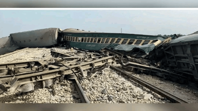 Jaffar Express derailed after explosion between Shikarpur and Jacobabad in Pakistan | Source: X