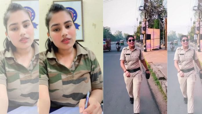 Screen grabs from videos posted by police personnel | Source: Instagram