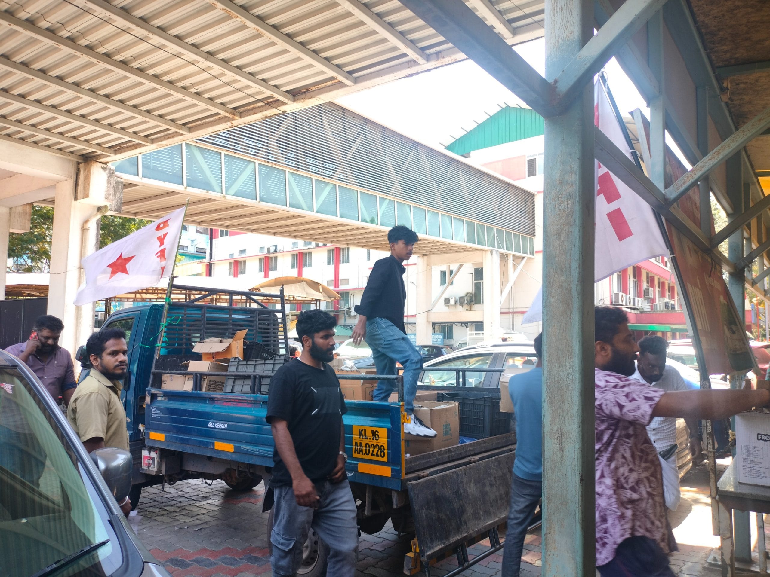 DYFI volunteers at Thiruvananthapuram Medical College | Aneesa PA | ThePrint
