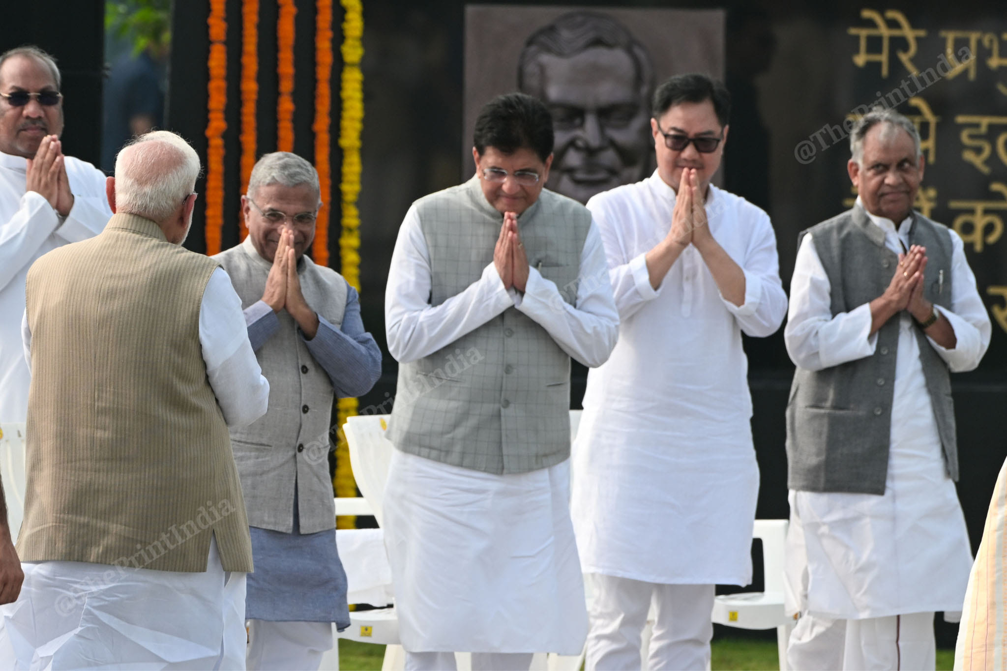 PM Modi leaves after pay tribute former PM on his death anniversary, in New Delhi, Monday | Suraj Singh Bisht | ThePrint