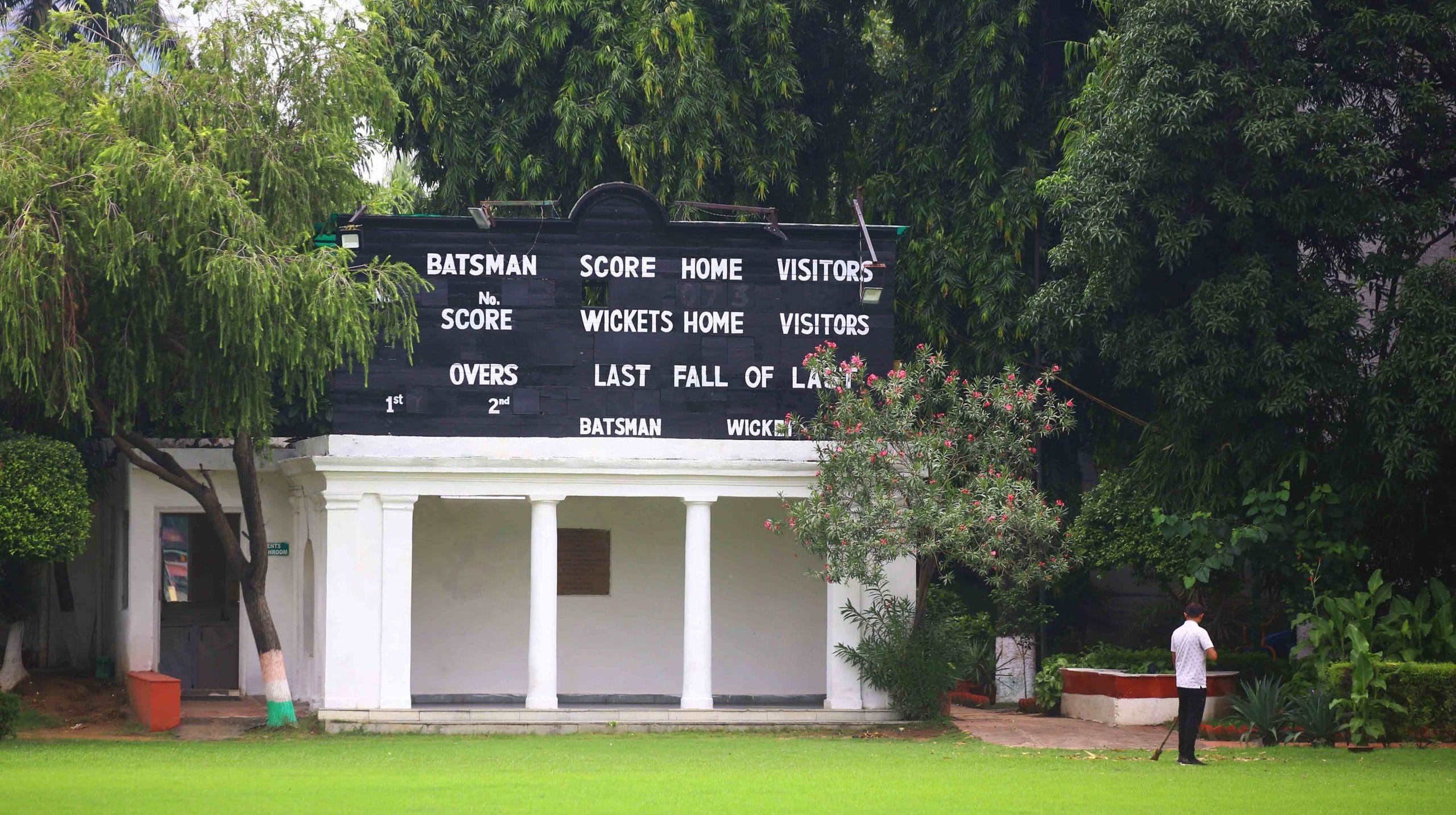 The hundreds years old Roshanara Club mounted on top of the pavilion gifted by Vizzy | Photo: Manisha Mondal | ThePrint