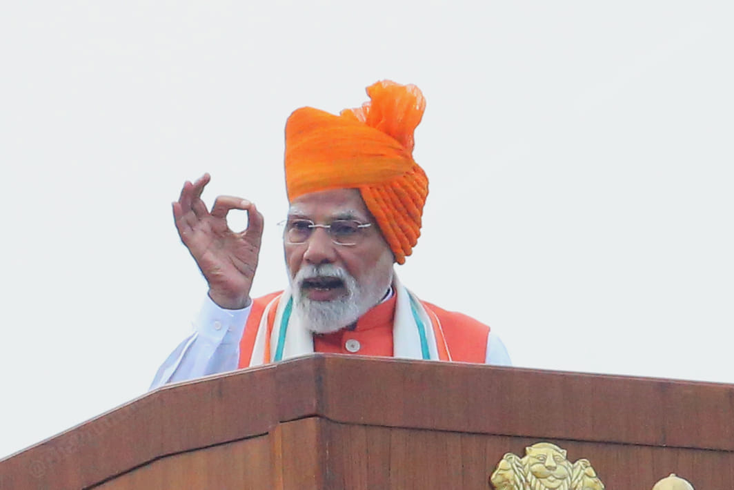 Modi highlighting contributions of women including Hansa Mehta and Dakshayani Velayudhan who were at the forefront of the freedom struggle | Praveen Jain | ThePrint