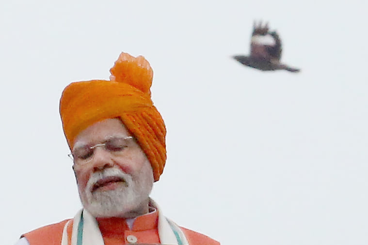 A bird flies past Red Fort as Modi delivers his Independence Day address | Praveen Jain | ThePrint