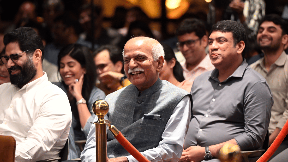 B.V.R. Mohan Reddy, the founder and executive chairman of engineering and technology solutions company Cyient Limited, at the event in Hyderabad | Suraj Singh Bisht | ThePrintB.V.R. Mohan Reddy, the founder and executive chairman of engineering and technology solutions company Cyient Limited, at the event in Hyderabad | Suraj Singh Bisht | ThePrint