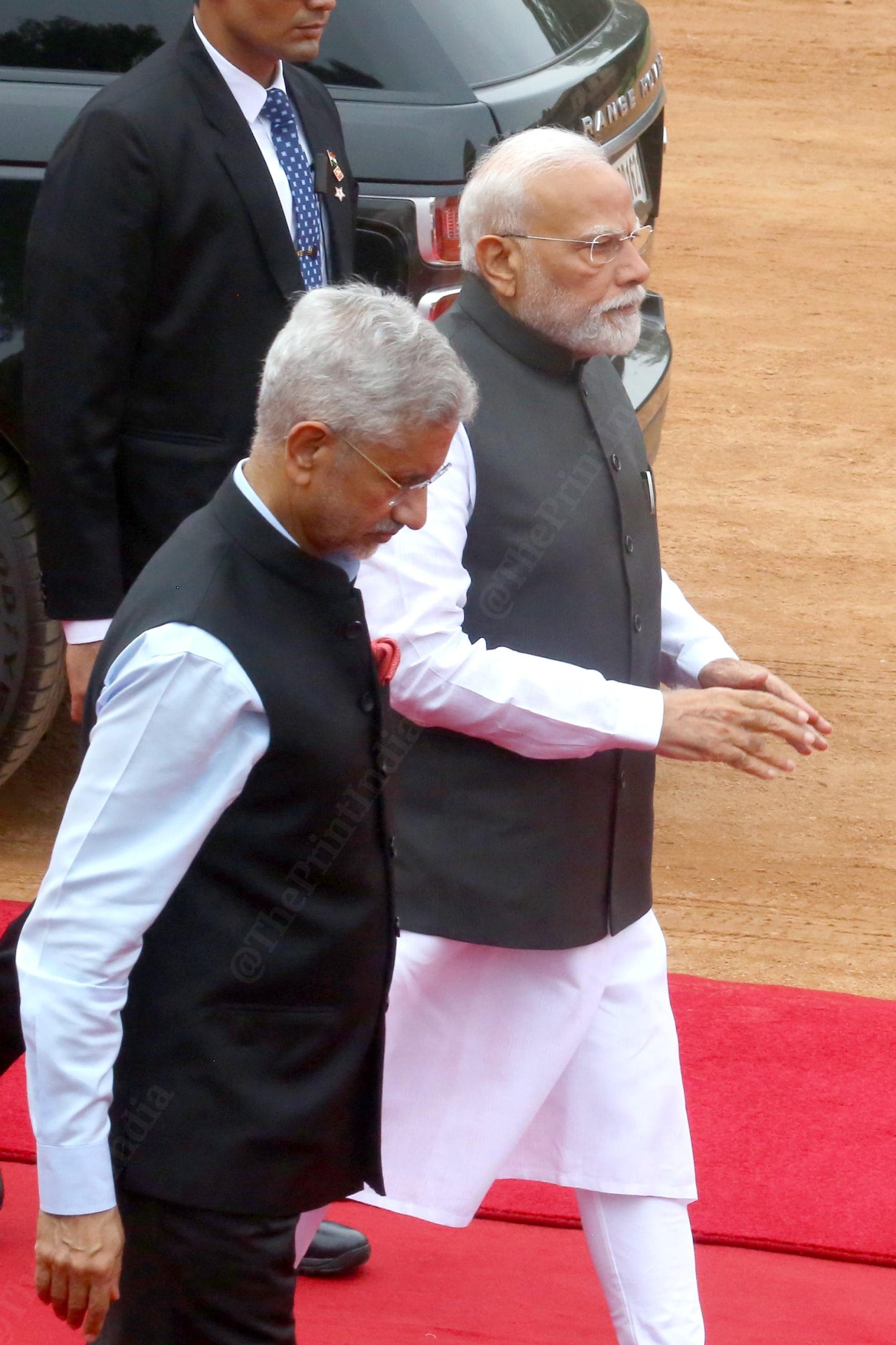 Prime Minister Narendra Modi with Minister of External Affairs of India S. Jaishankar at Rashtrapatio Bhawan | Praveen Jain | ThePrint
