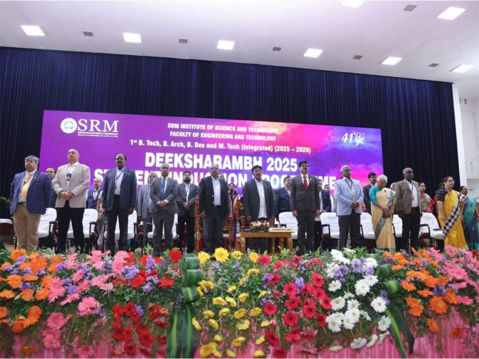 SRMIST Hosts Grand Induction Ceremony, Welcoming Future Changemakers to the Faculty of Engineering & Technology