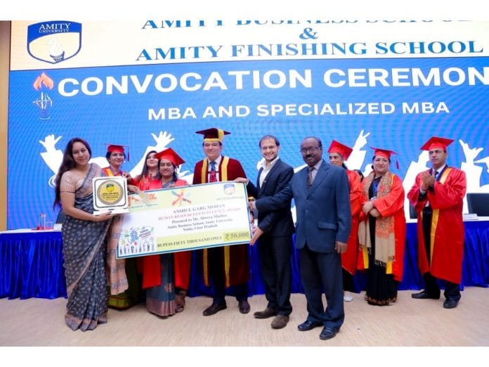 Anshul Garg Mohan Human Resources Excellence Award Launched To Support Amity University MBA HR Students