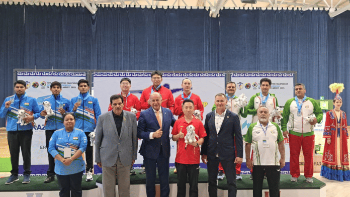 Winners of 10 m Air Pistol shooting at Asian Shooting Championship 2025 | X\@Asian_Shooting