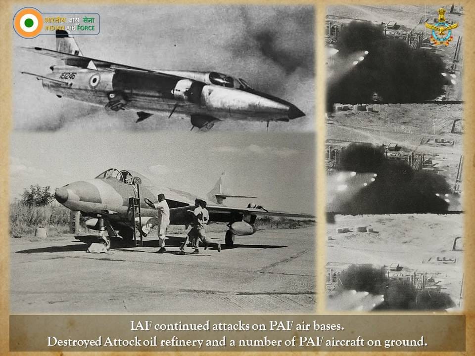 Archived photos of targets including PAF aircraft struck during 1971 war | Courtesy: Indian Air Force