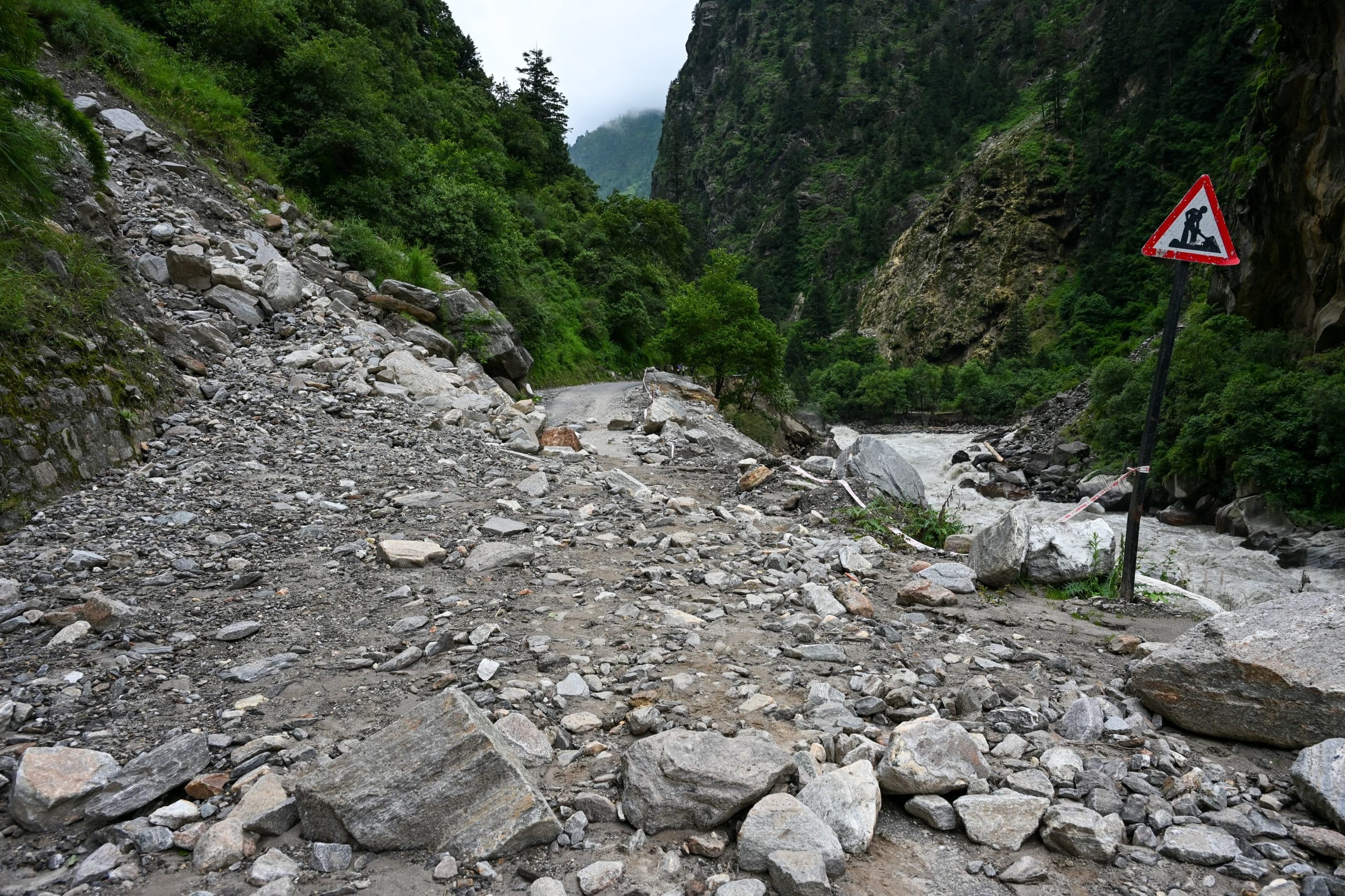 Landslide in so many areas at Uttarkashi-gangotri road | Photo: Suraj Singh Bisht | ThePrint