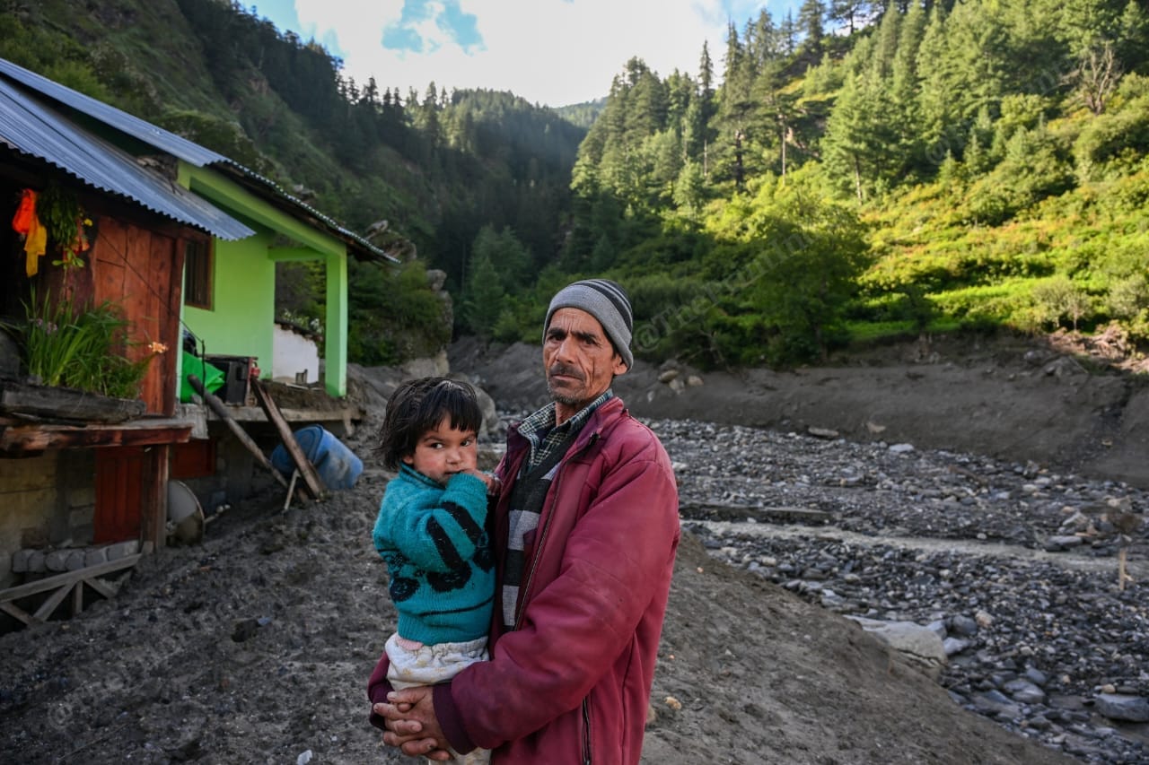 A villager from Dharali who lost his house in the floods | Suraj Singh Bisht | ThePrint