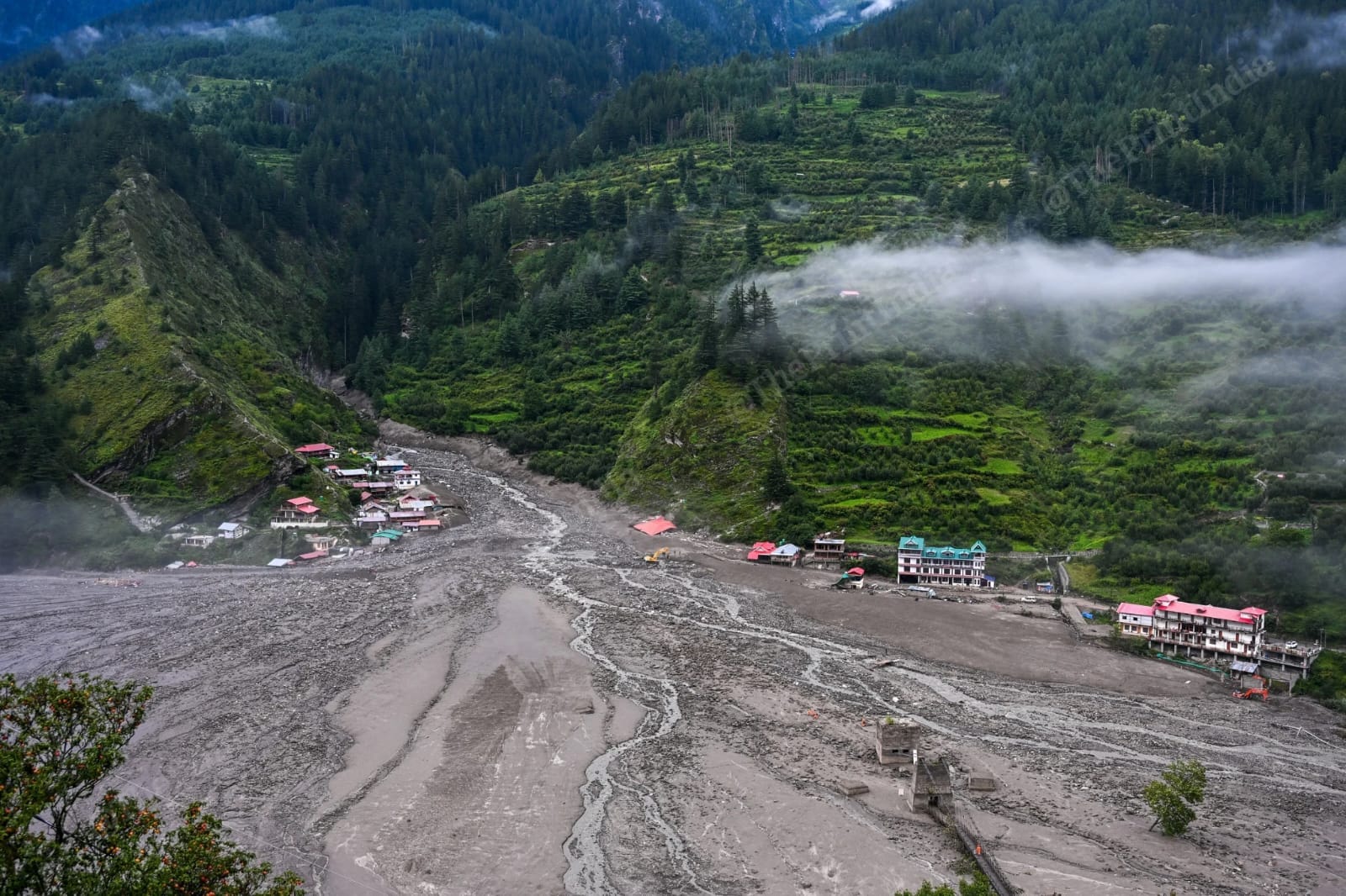 A view of Dharali village, most affected by the flash floods on 5 August | Suraj Singh Bisht | ThePrint