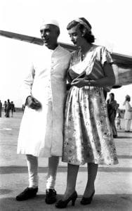 Nehru with Pamela Mountbatten as she was about to leave India, c. 1948 | Kulwant Roy