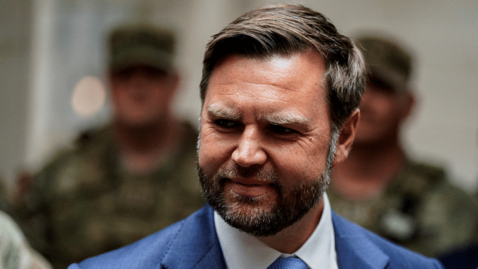 U.S. Vice President JD Vance meets members of the National Guard, at Union Station in Washington, D.C., U.S., August 20, 2025 | Reuters