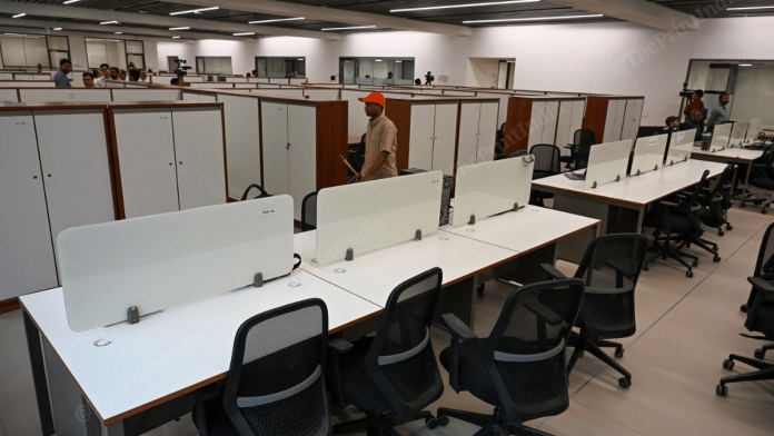 Representational image of work spaces inside Kartavya Bhavan | Suraj Singh Bisht | ThePrint