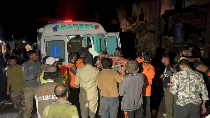 An ambulance on site in Kishtwar | PTI