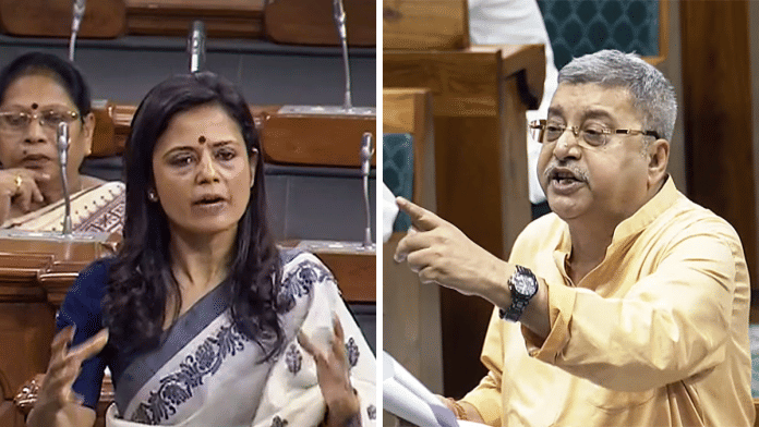 TMC MPs Mahua Moitra (L) and Kalyan Banerjee (R) | ANI