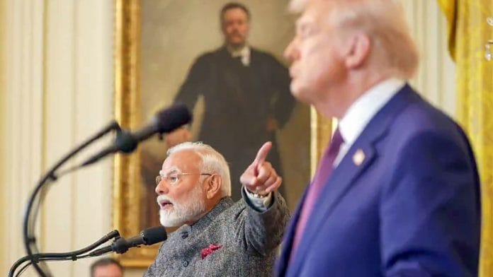 File photo of Prime Minister Narendra Modi and President Donald Trump